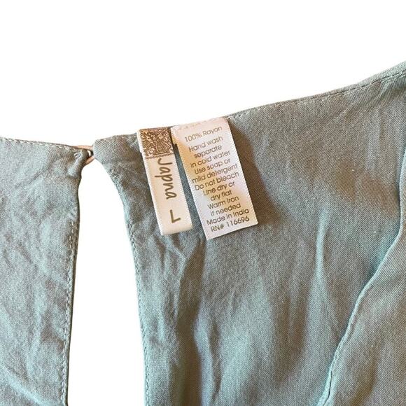 Japna Sage Green Wide Leg Crop Jumper Size Large 700E - Picture 6 of 9